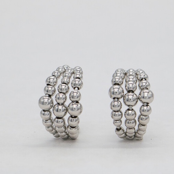 Layer beads earrings - Picture 3 of 3